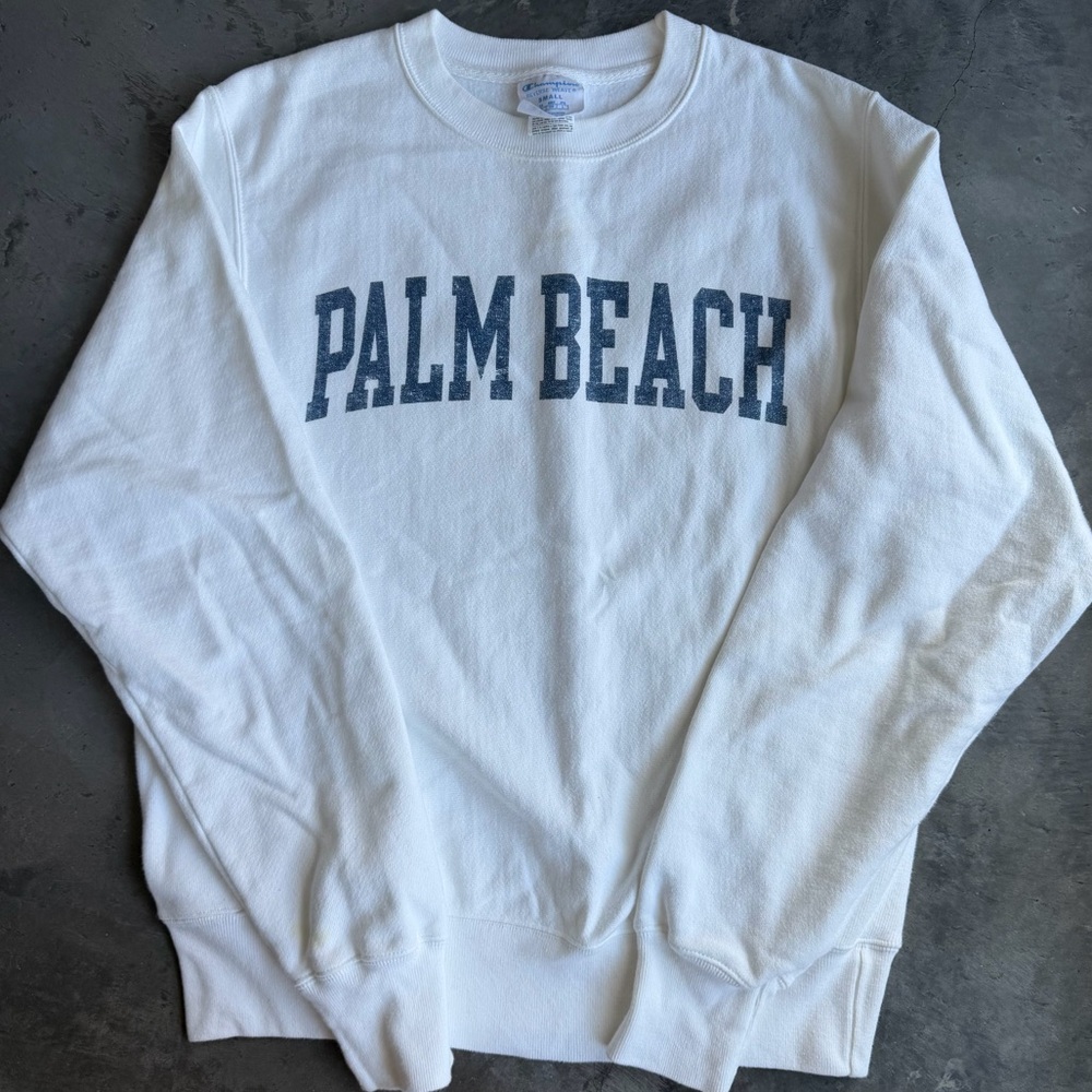 Champion Reverse Weave Palm Beach Sweatshirt Size Small